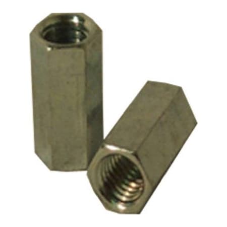 Coupling Nut, 5/8-11, Steel, Zinc Plated